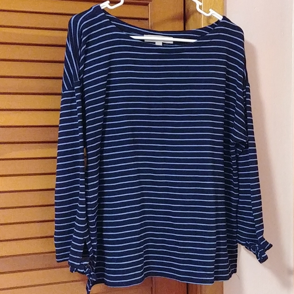 Blue striped shirt